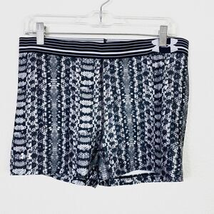 Under Armour Black & White Snakeskin Spandex Shorts